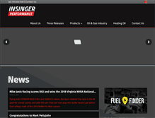 Tablet Screenshot of insingerperformance.com